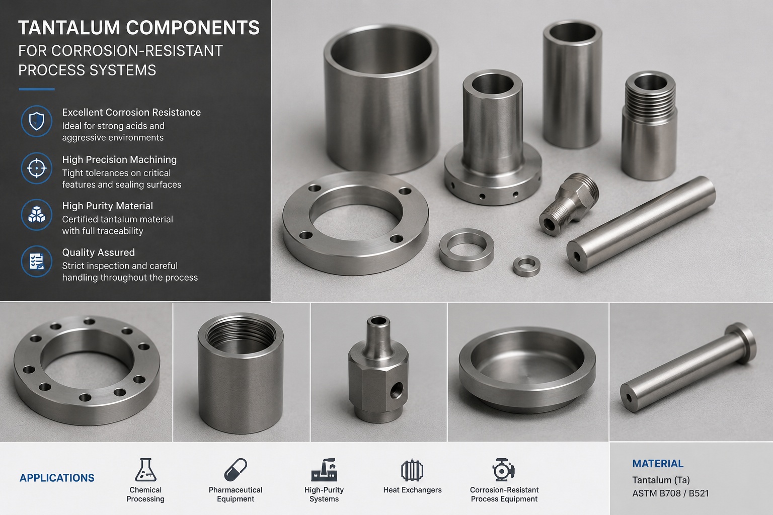 Tantalum Components for Corrosion-Resistant Process Systems